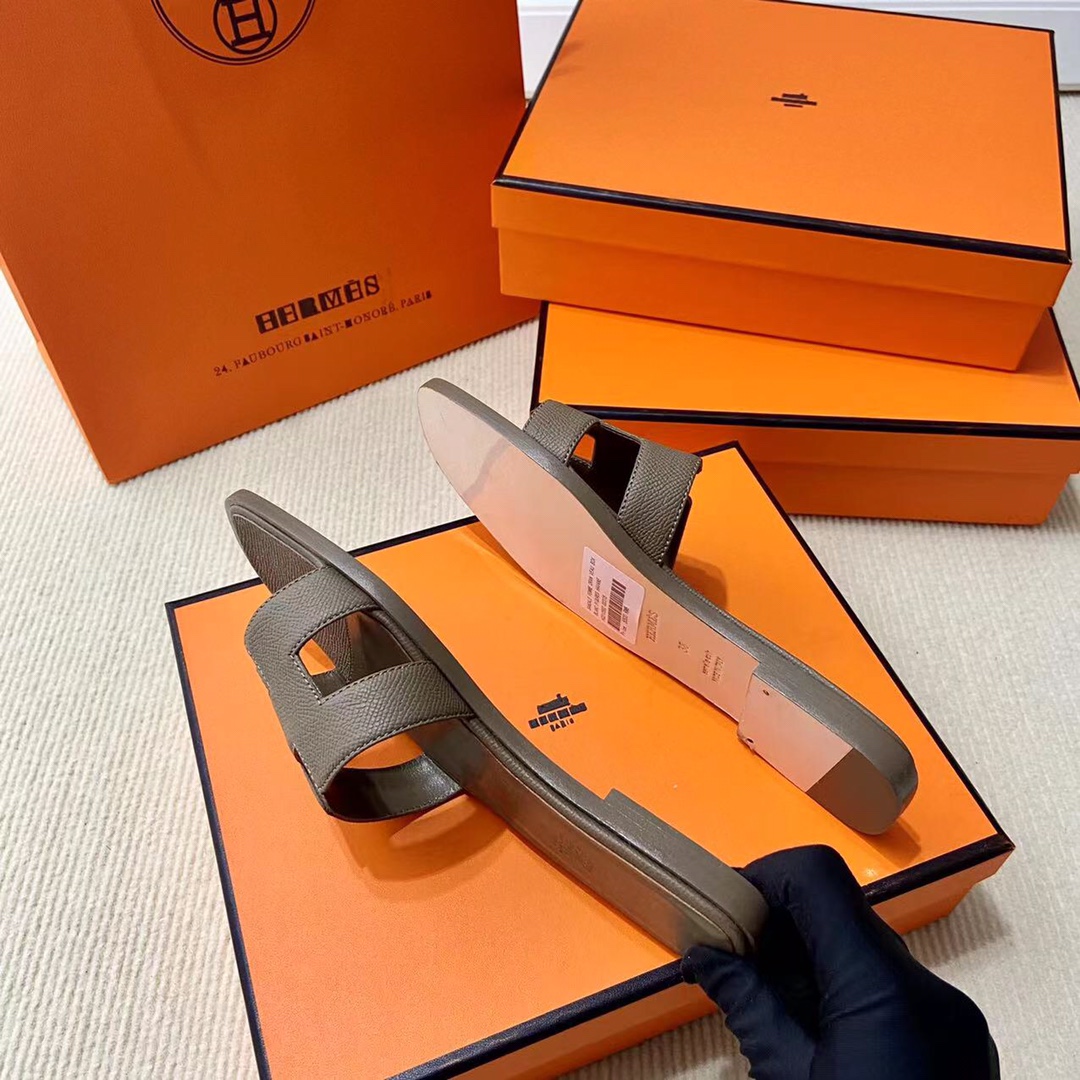 에르메스 올수공 오란 슬리퍼 샌들 앱송 50